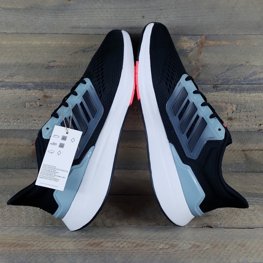 adidas EQ21 Run Men's Running Shoes Black/Grey - Picture 7 of 10